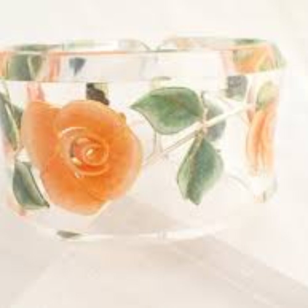 José Cotel reverse carved lucite bangle